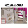 Kit Mesa Manicure C/prateleira + Expositor De Esmaltes De Chão AJL Oferta Carrinho para Manicure - 1