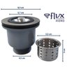 Válvula Higiênica Flvx Hidro 3.1/2" com Cesto Removível - 5