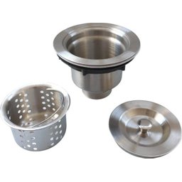 Válvula Higiênica Flvx Hidro 4.1/2" com Cesto Removível Inox - 3