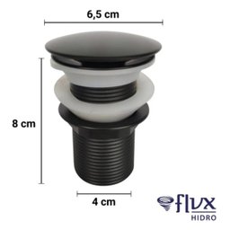 Válvula Click Flvx Hidro 1.1/4" Vc114-bla Inox Preto - 6