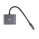 Ver imagem 1 de Adaptador TYPE C 4 Em 1 AD400 - HDMI 4K - VGA - USB 3.0 - USB-C (PD)