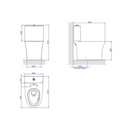 Kit Completo Bacia C/ Caixa Acoplada Vertis Total Clean Branco - Deca Deca Loucas - 4