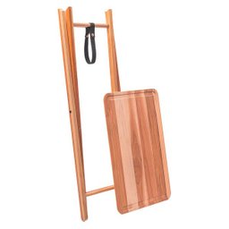 Bancada de Madeira Teca para Churrasco Tramontina 58 x 38cm Natural - 5