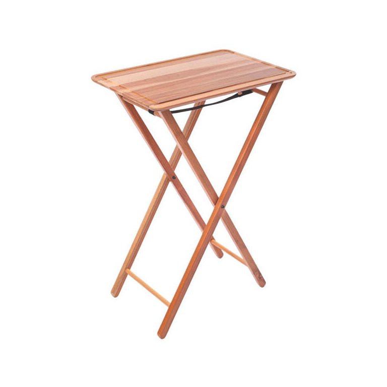 Bancada de Madeira Teca para Churrasco Tramontina 58 x 38cm Natural