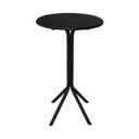 Ver imagem 2 de Jogo de Mesa Bistrô Preto com 2 Banquetas Preta com Junco e Assento Preto - Fortmix