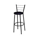 Ver imagem 3 de Jogo de Mesa Bistrô Preto com 2 Banquetas Alta Preta e Assento Preto