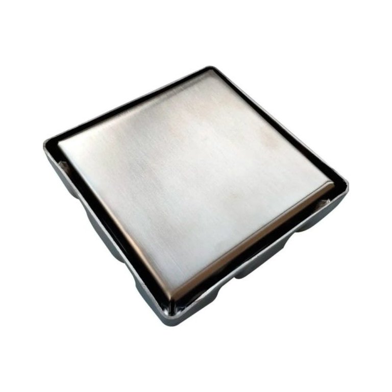 Ralo Oculto Duplo Flvx Hidro 10 X 10cm Rod-10 Inox