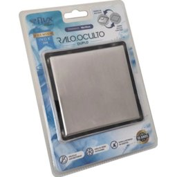 Ralo Oculto Duplo Flvx Hidro 10 X 10cm Rod-10 Inox - 6