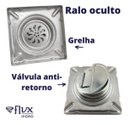 Ver imagem 5 de Ralo Oculto Duplo Flvx Hidro 10 X 10cm Rod-10 Inox