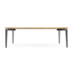 Mesa de Jantar de Madeira e Base de Ferro Preto Califórnia 220cm - 3