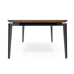 Mesa de Jantar de Madeira e Base de Ferro Preto Califórnia 220cm - 4
