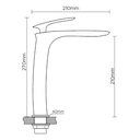 Ver imagem 4 de Misturador Monocomando Bica Alta - Grafite Lx6112gf - Lexxa