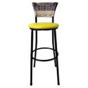 Ver imagem 4 de Banqueta Bistrô Aço Junco Sintético Degrade Assento Amarelo