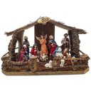 Ver imagem 1 de Kit Presépio 2 Resina 14 Peças 15 Cm com Casinha N3
