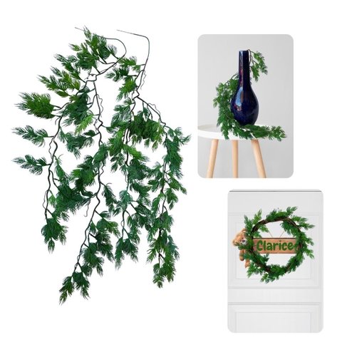 Kit com 8 Plantas Pendente Artificial 75cm Decoração Moderna Folhagem de Qualidade