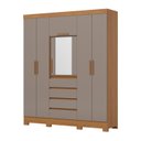 Ver imagem 2 de Guarda Roupa Casal 6 Portas 4 Gavetas B393