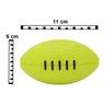 Brinquedo Bola Futebol Americano Cachorro Mordedor - Amarelo - 2
