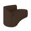 Ver imagem 5 de Sofá 4 Lugares Orgânico 220cm Morgan e Poltrona Lua Suede Marrom D03 - D’Rossi