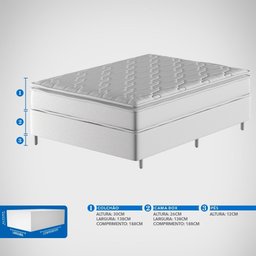 Conjunto Box Casal Mola Ensacada Probel Excede Premium Pillow Super - 10