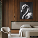 Ver imagem 2 de Quadro Decorativo Bw Flamingo Relevo