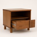 Ver imagem 4 de Mesa de Cabeceira 1 Gaveta 60cm x 65cm Cairo Marrom