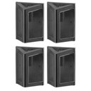 Ver imagem 1 de Kit 4 Luminárias Arandelas Triangulares para Parede Preto Termoplástico Smart Dital