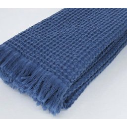 Manta Portuguesa Favo Azul de 100% Algodão Estonado 1.30x1.70 M - 3