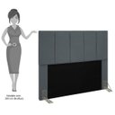 Ver imagem 5 de Cabeceira Cama Box Casal Queen 160cm Pérola D10 Suede Cinza - Mpozenato