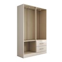 Ver imagem 5 de Guarda-roupa Solteiro Paraná 4 Portas 2 Gavetas com Espelho Branco - Panorama Móveis