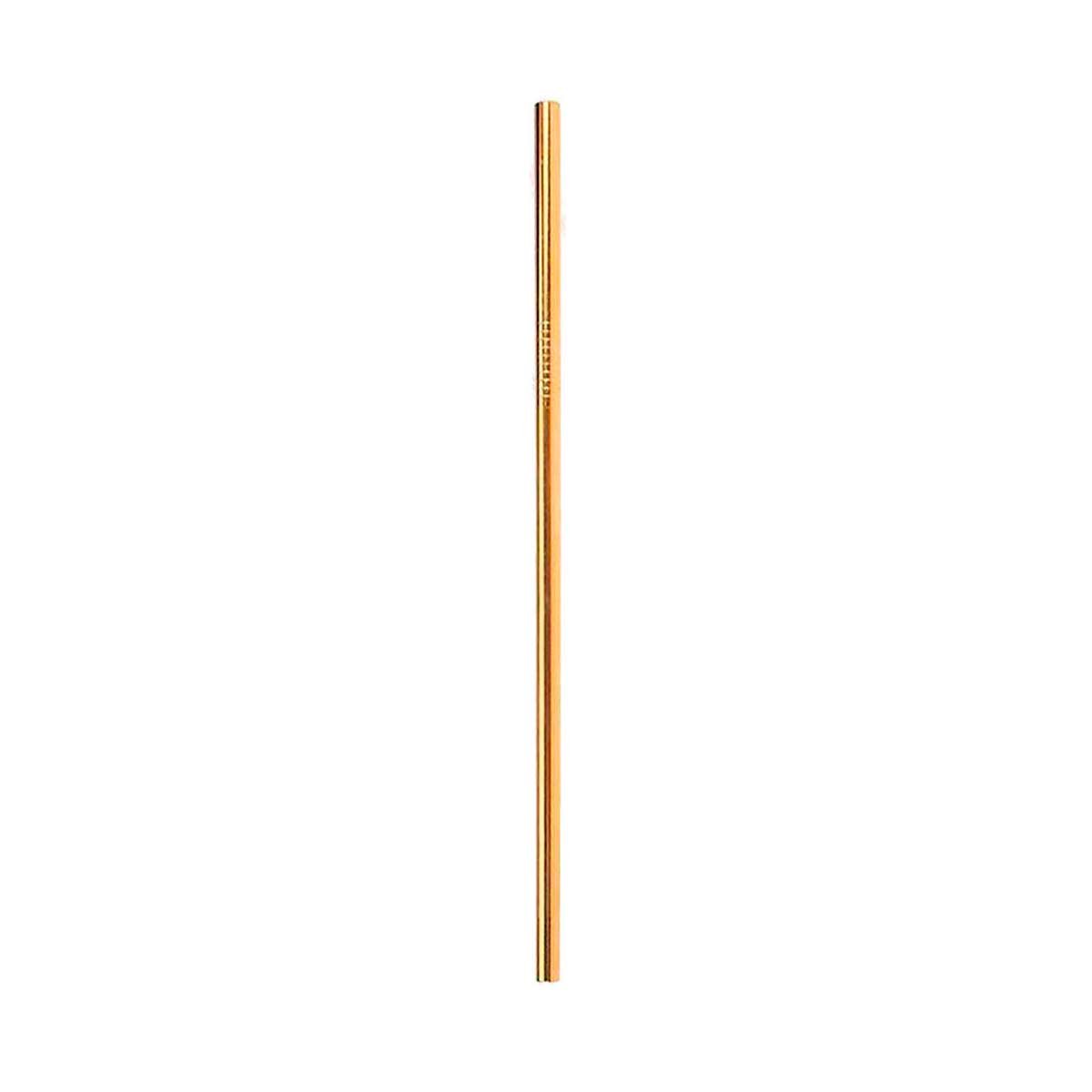 Canudo de Inox Reto 6mm:dourado