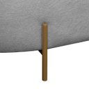 Ver imagem 6 de Poltrona Namoradeira Orgânica Maitê 1.80m Redondo Cinza Sofa Store