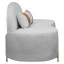 Ver imagem 3 de Poltrona Namoradeira Orgânica Maitê 1.80m Redondo Cinza Sofa Store