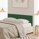 Ver imagem 1 de Cabeceira Modulada Estofada Adesiva 1 Módulo em Tiras 20x60cm Verde