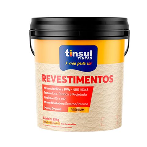 Massa Acrílica 6kg | Tinsul Massa Corrida