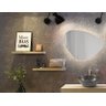Espelho orgânico decorativo iluminado com led quente 60x80cm Woodglass orgânico led quente 60x80cm - 6