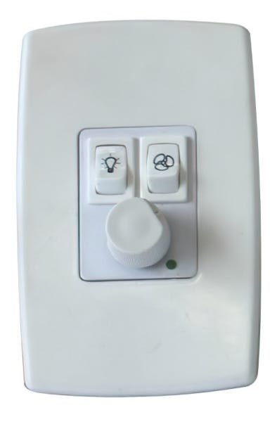 Controlador de Velocidade Triplo de Ventilador - Dimmer, Lâmpada e Exautor - Espelho