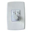 Ver imagem 1 de Controlador de Velocidade Triplo de Ventilador - Dimmer, Lâmpada e Exautor - Espelho