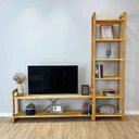 Ver imagem 1 de Rack TV com Estante Slim Linea 55" 141,5cm Madeira Maciça Artfactory Design
