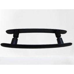 Puxador 300 MM ENTRE FUROS Para Porta Vidro Preto - 1