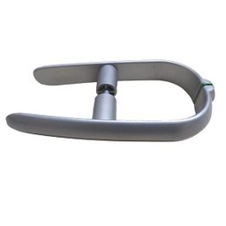 Puxador 200 MM Um Furo Para Porta Vidro Cinza - 2