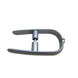 Puxador 200 MM Um Furo Para Porta Vidro Cinza
