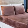 Jogo de Cama Lençol Biasoft Solteiro Manta Flannel Toque Extra Macio 02 Peças - Rosê - 1