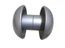 Ver imagem 1 de Puxador Redondo 115 MM Um Furo Para Porta Vidro Cinza