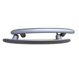Puxador 300 MM ENTRE FUROS Para Porta Vidro Cinza - 2
