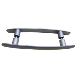 Puxador 300 MM ENTRE FUROS Para Porta Vidro Cinza - 1