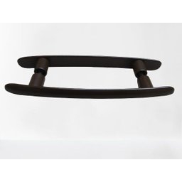Puxador 300 MM ENTRE FUROS Para Porta Vidro Marrom - 1