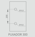 Ver imagem 6 de Puxador 300 MM ENTRE FUROS Para Porta Vidro Bronze 1002