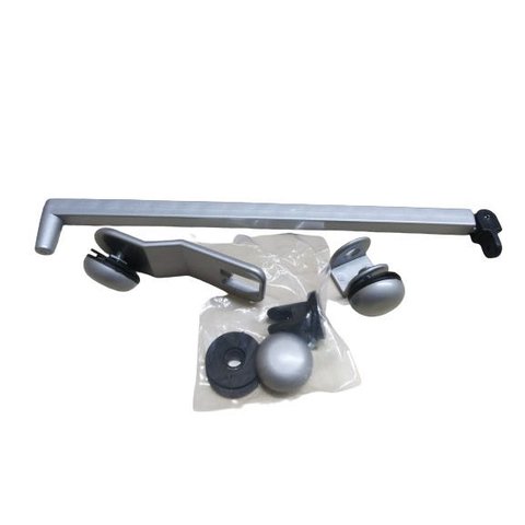 KIT Haste 30 cm Para Janela V/V Vidro Temperado Cinza