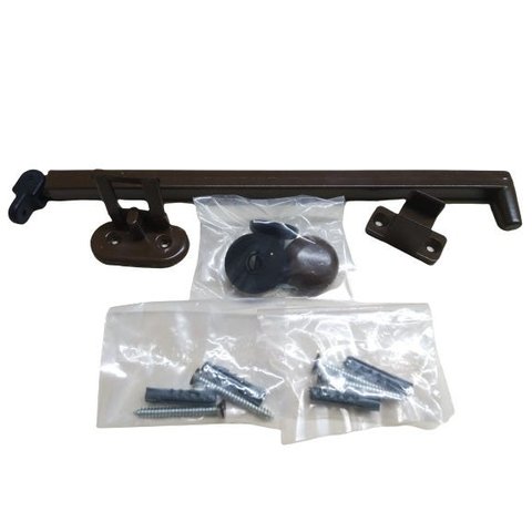 KIT Haste 40 cm Para Janela V/A Vidro Temperado Marrom