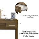 Ver imagem 6 de Mesa Escrivaninha 1 Gaveta 91 Cm Pinho Arly